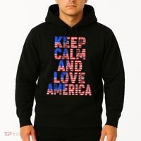 Keep Calm and Love America Hoodie thumb 2