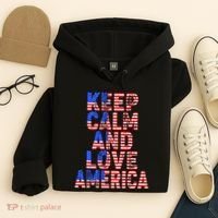 Keep Calm and Love America Hoodie thumb 4