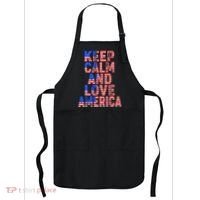 Keep Calm and Love America Apron thumb 0