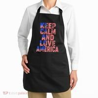 Keep Calm and Love America Apron thumb 2