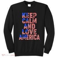 Keep Calm and Love America Sweatshirt thumb 0