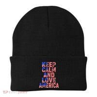 Keep Calm and Love America Beanie thumb 0
