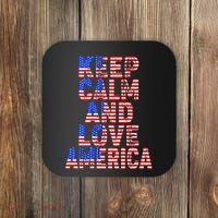 Keep Calm and Love America Coaster thumb 0