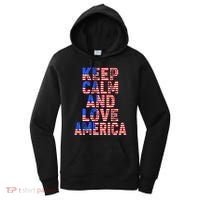 Keep Calm and Love America Women's Hoodie thumb 0