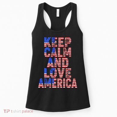 Keep Calm and Love America Women's Tank Top