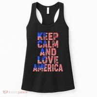 Keep Calm and Love America Women's Tank Top thumb 0