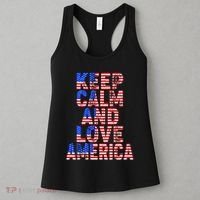 Keep Calm and Love America Women's Tank Top thumb 3