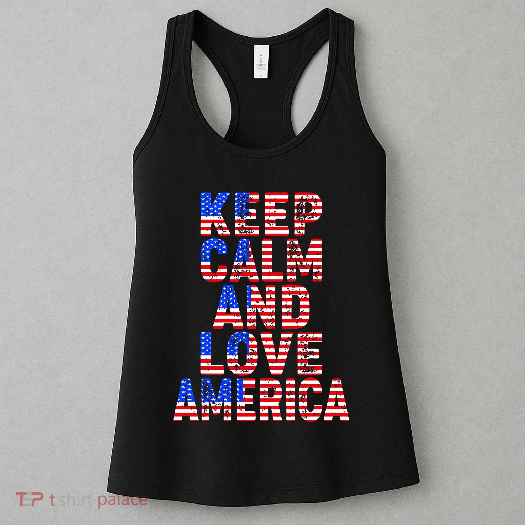 Keep Calm and Love America Women's Tank Top