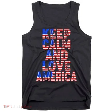 Keep Calm and Love America Tank Top