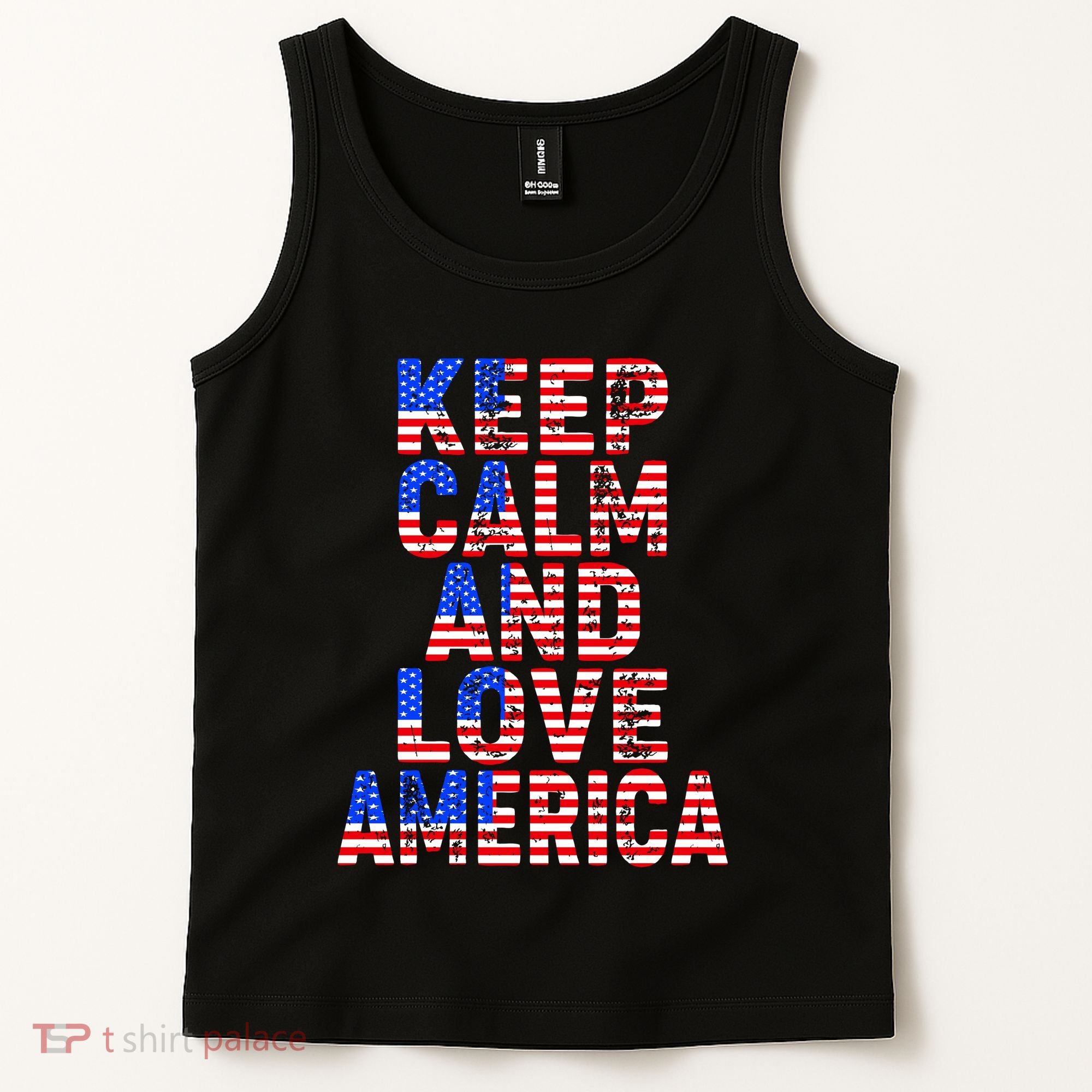 Keep Calm and Love America Tank Top