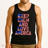 Keep Calm and Love America Tank Top thumb 3