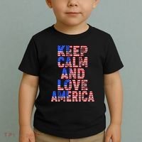 Keep Calm and Love America Toddler T-Shirt thumb 2