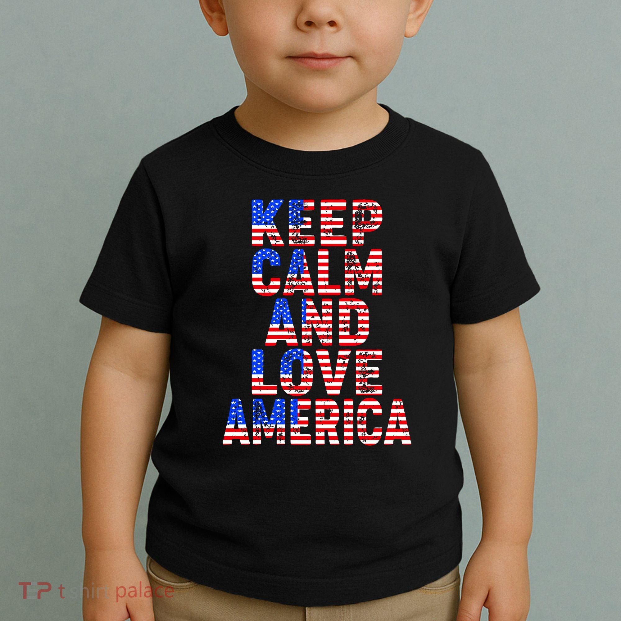 Keep Calm and Love America Toddler T-Shirt