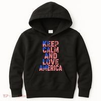 Keep Calm and Love America Kids Hoodie thumb 0