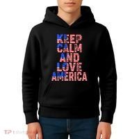 Keep Calm and Love America Kids Hoodie thumb 4