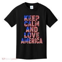 Keep Calm and Love America Kids T-Shirt thumb 0