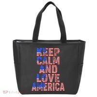 Keep Calm and Love America Tote Bag thumb 0