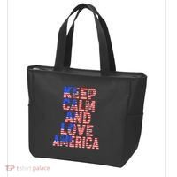 Keep Calm and Love America Tote Bag thumb 3