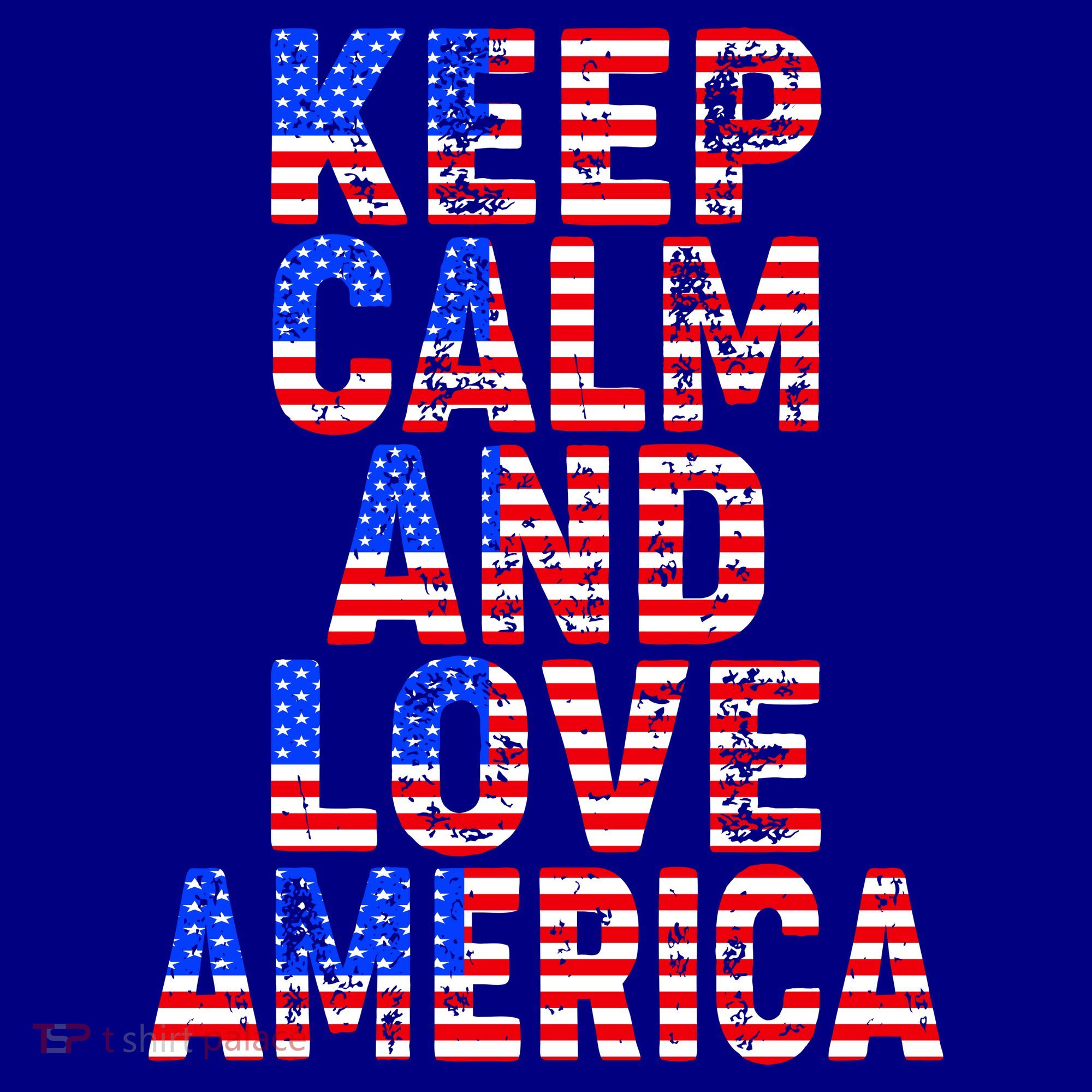 Keep Calm and Love America Coffee Mug