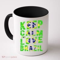 Keep Calm and Love Brazil Coffee Mug thumb 0