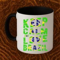 Keep Calm and Love Brazil Coffee Mug thumb 2