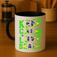 Keep Calm and Love Brazil Coffee Mug thumb 4