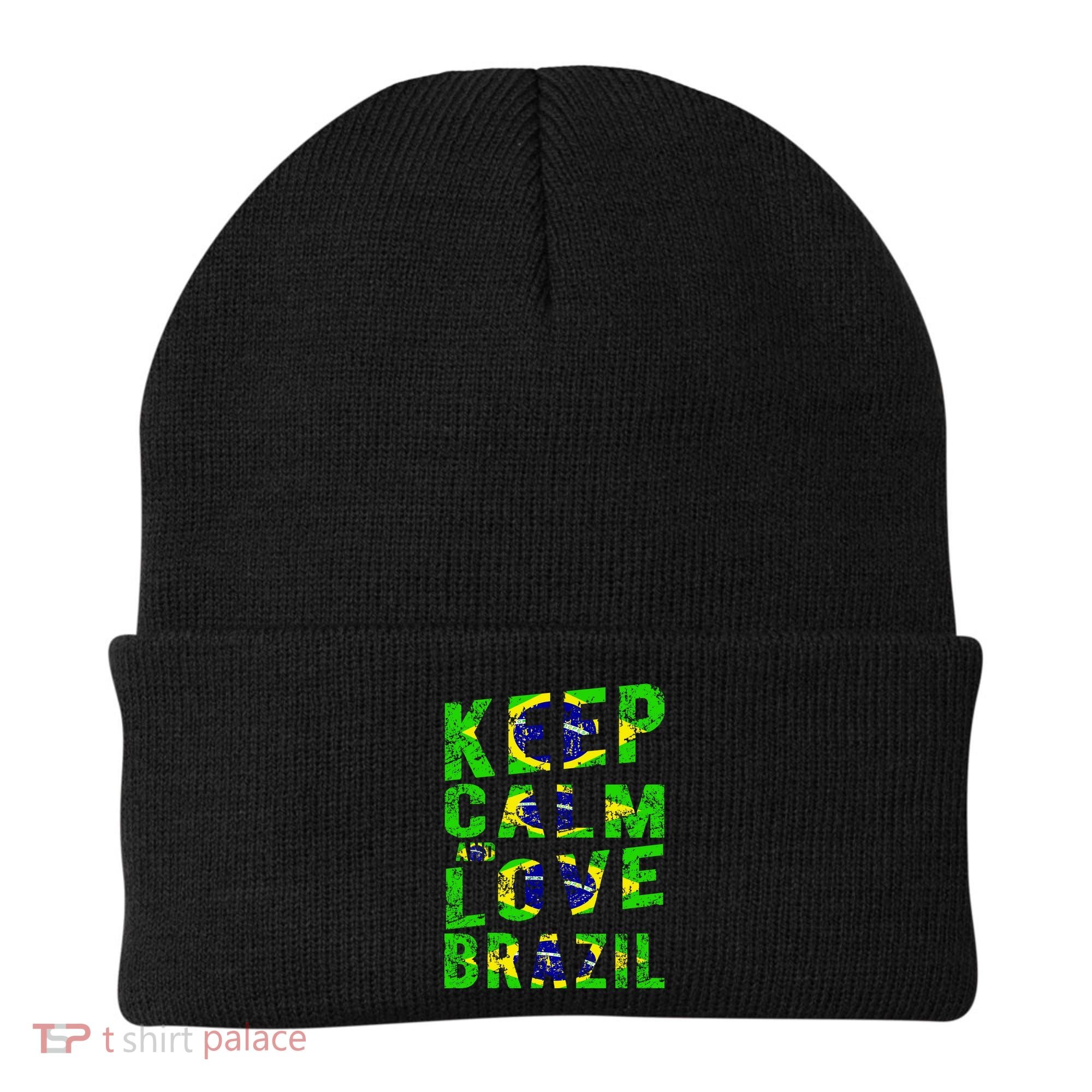 Keep Calm and Love Brazil Beanie