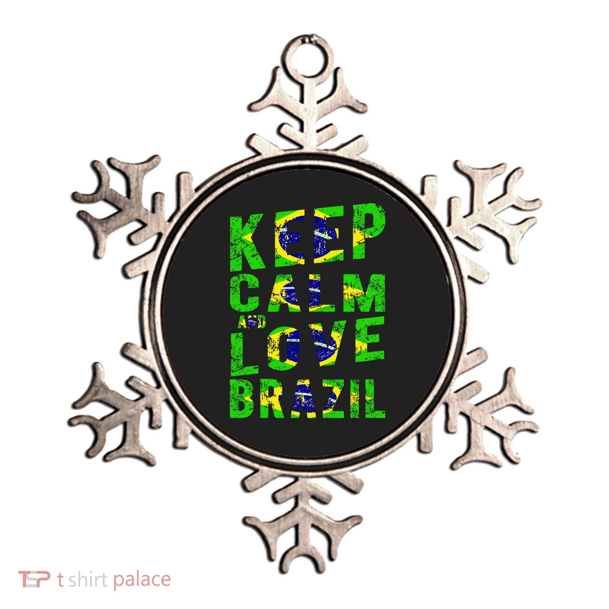 Keep Calm and Love Brazil Ornament
