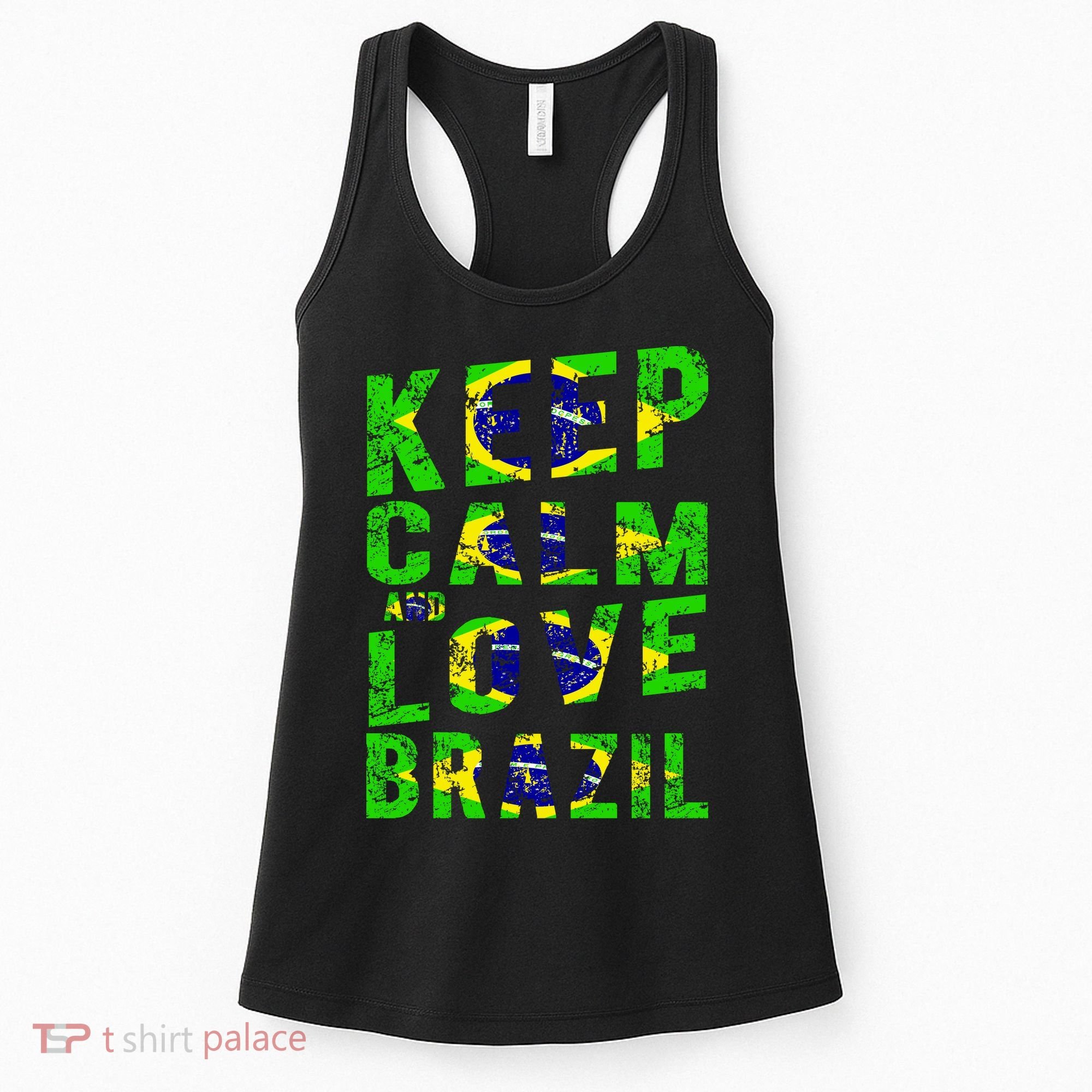 Keep Calm and Love Brazil Women's Tank Top