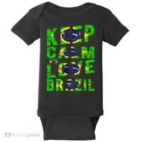 Keep Calm and Love Brazil Baby Bodysuit thumb 0