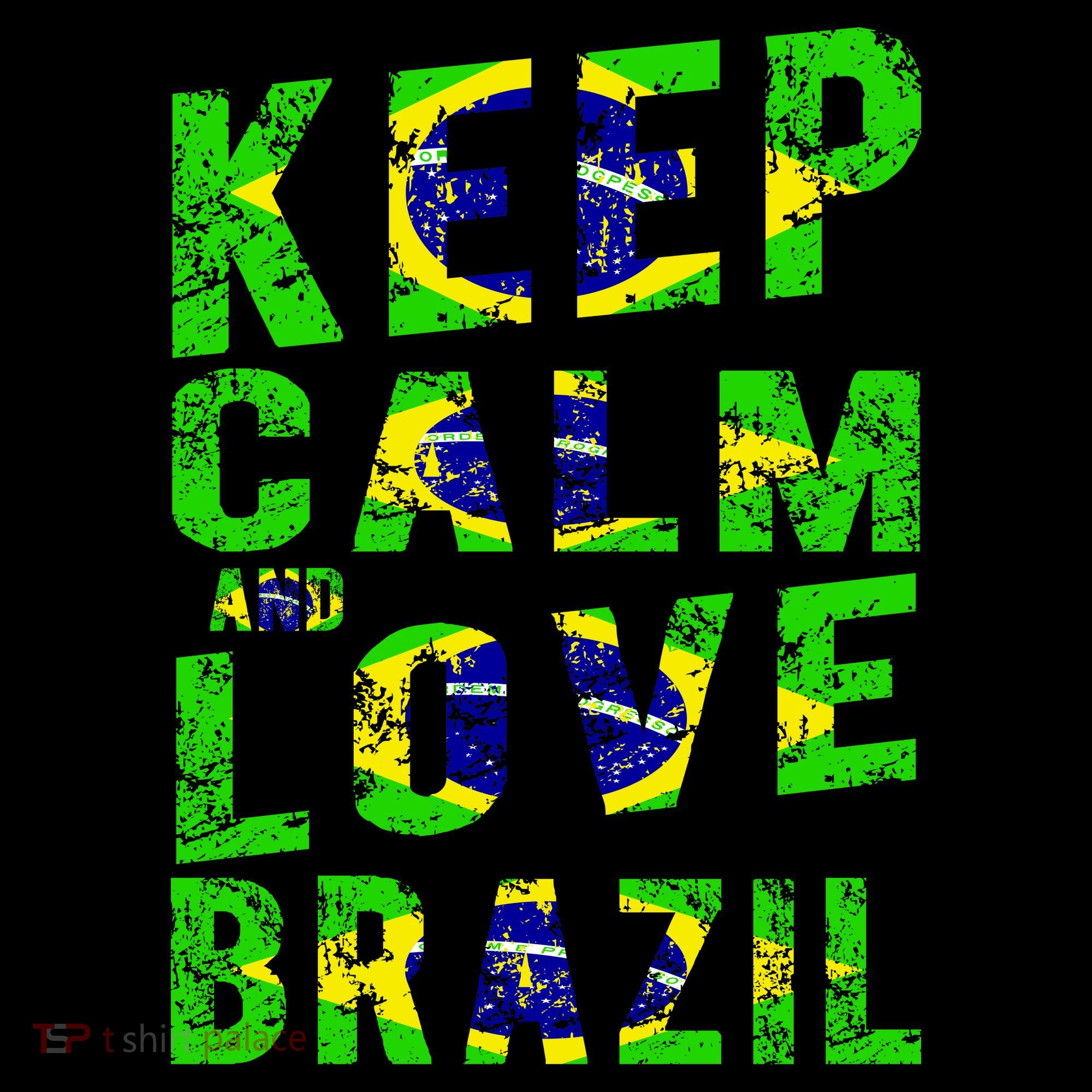 Keep Calm and Love Brazil Baby Bodysuit