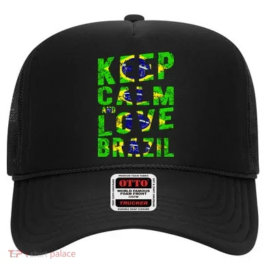 Keep Calm and Love Brazil Hat