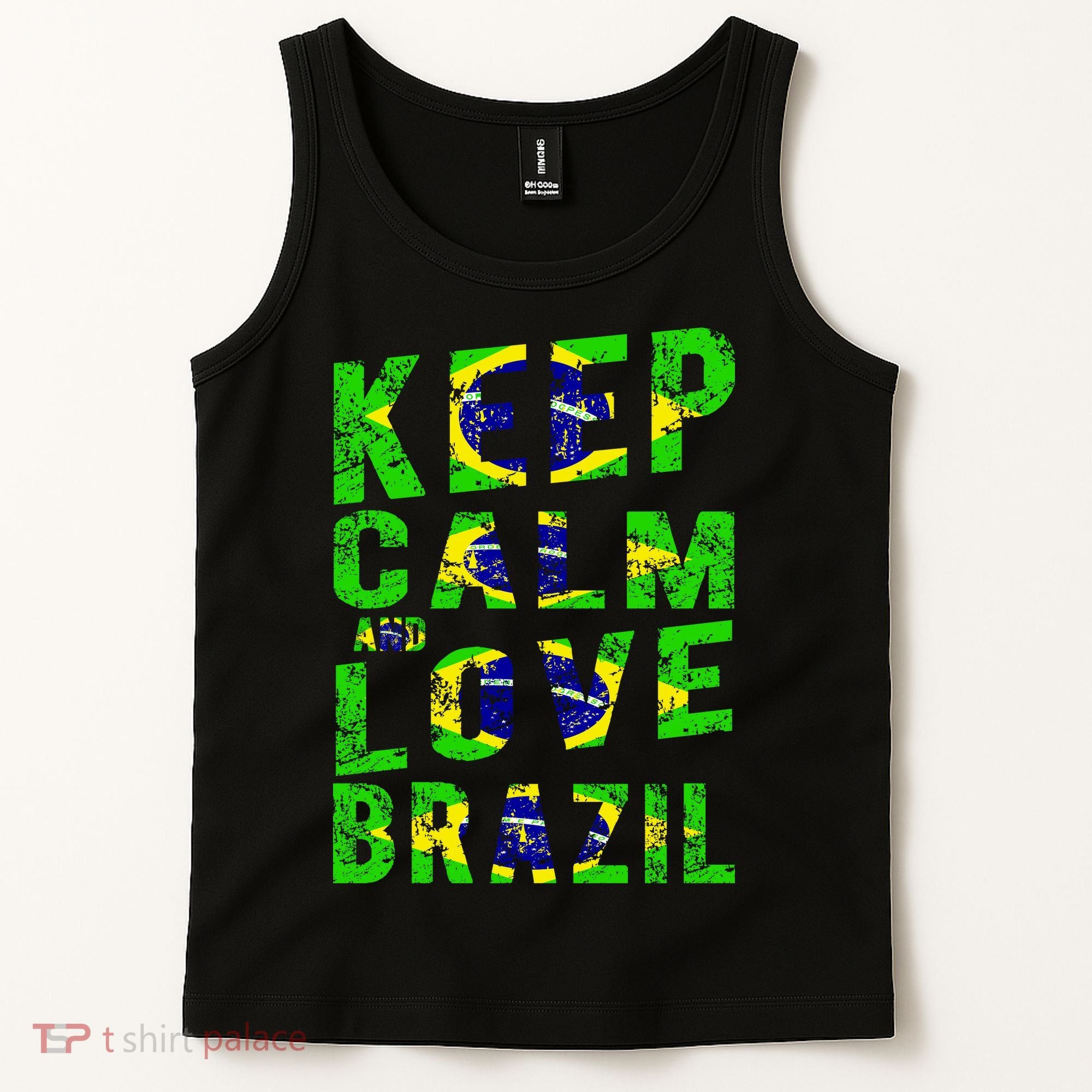 Keep Calm and Love Brazil Tank Top