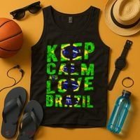 Keep Calm and Love Brazil Tank Top thumb 4