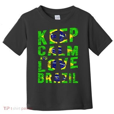 Keep Calm and Love Brazil Toddler T-Shirt