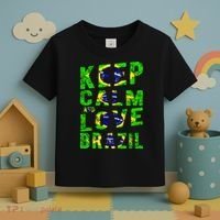 Keep Calm and Love Brazil Toddler T-Shirt thumb 3
