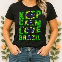 Keep Calm and Love Brazil Women's T-Shirt thumb 2