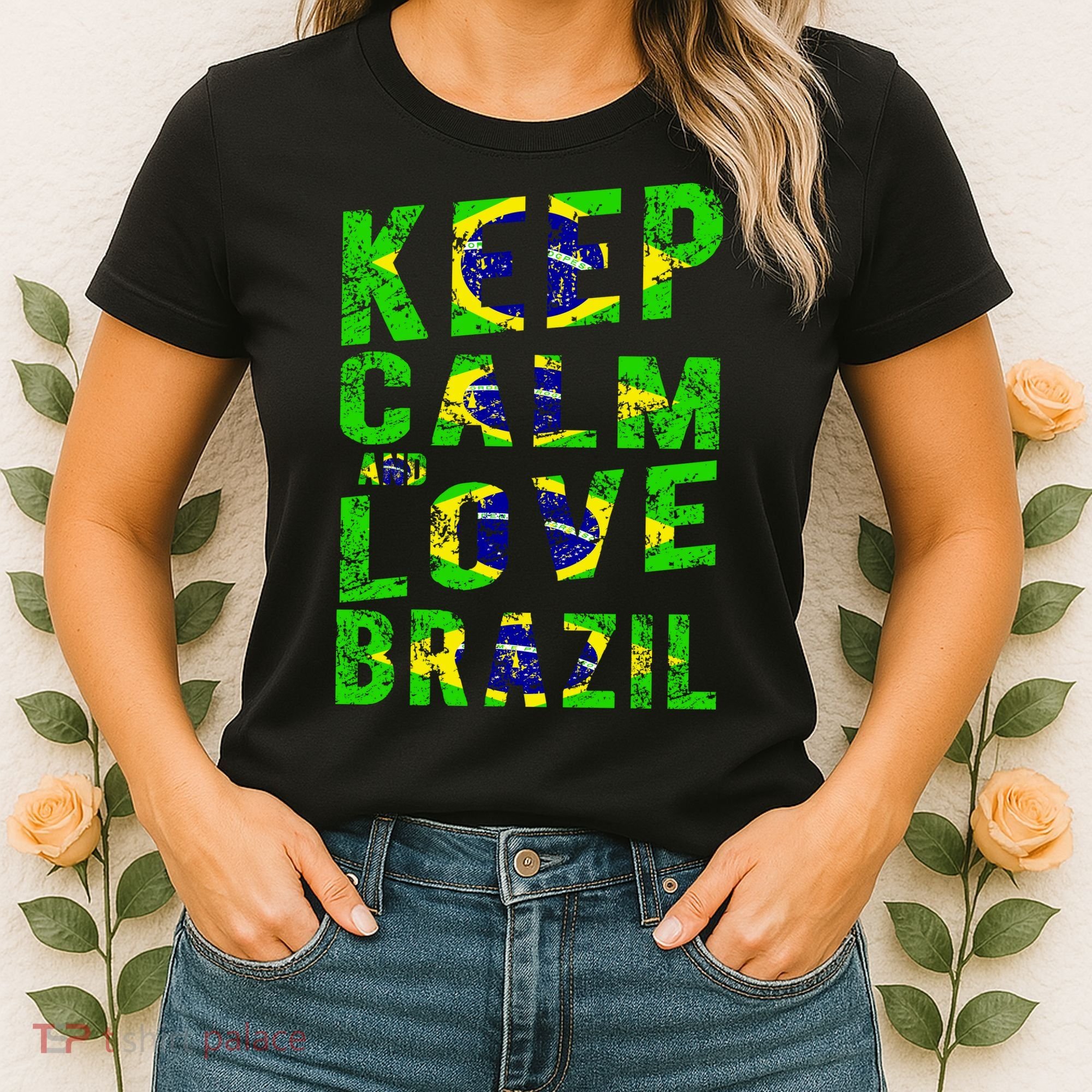 Keep Calm and Love Brazil Women's T-Shirt