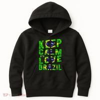 Keep Calm and Love Brazil Kids Hoodie thumb 0