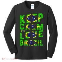 Keep Calm and Love Brazil Kids Long Sleeve Shirt thumb 0