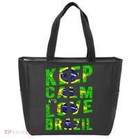 Keep Calm and Love Brazil Tote Bag thumb 0
