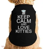 Keep Calm And Love Kitties Doggie Tank thumb 0