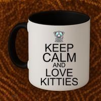 Keep Calm And Love Kitties Coffee Mug thumb 2