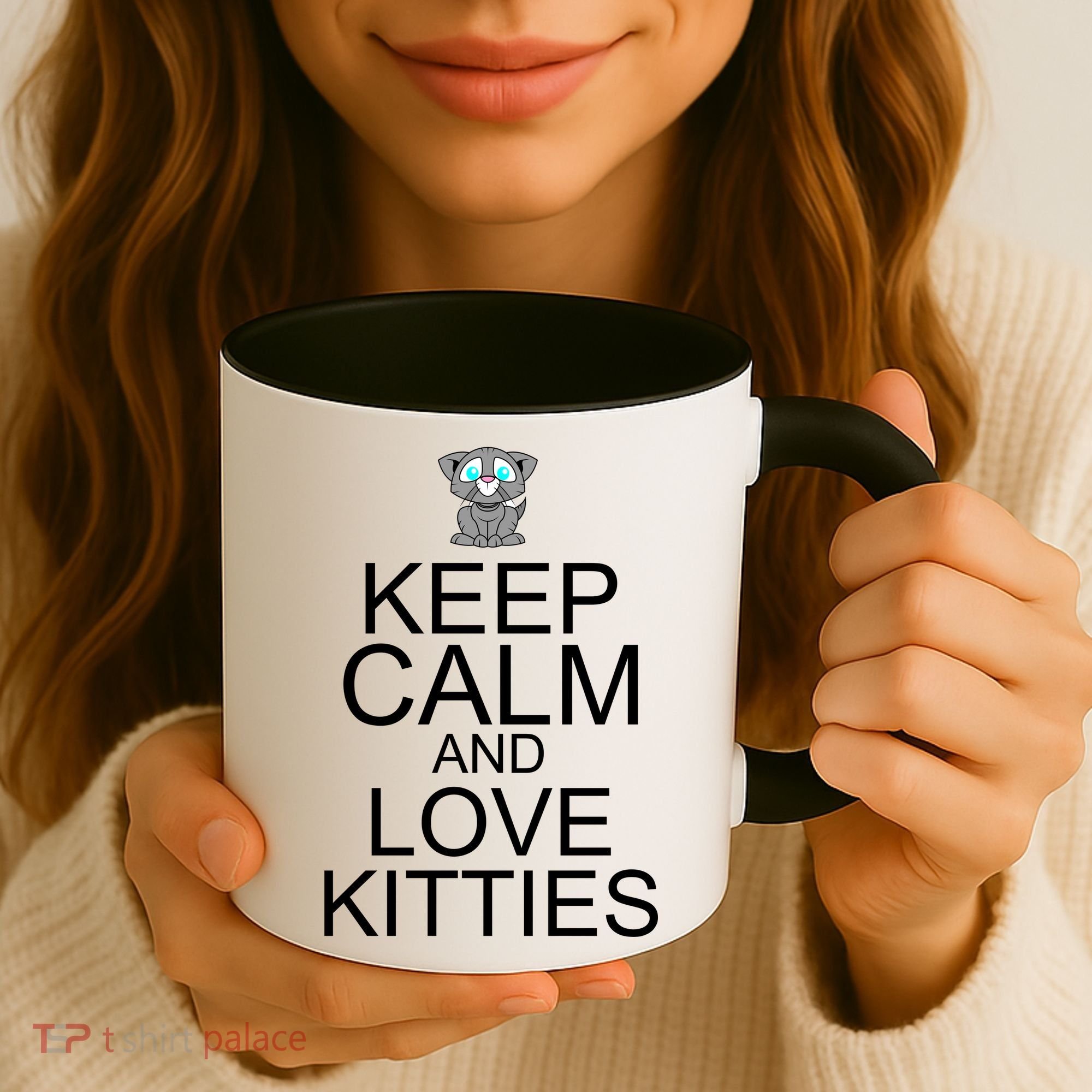 Keep Calm And Love Kitties Coffee Mug