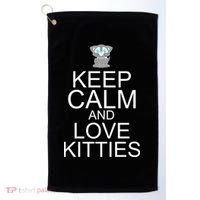 Keep Calm And Love Kitties Golf Towel thumb 0