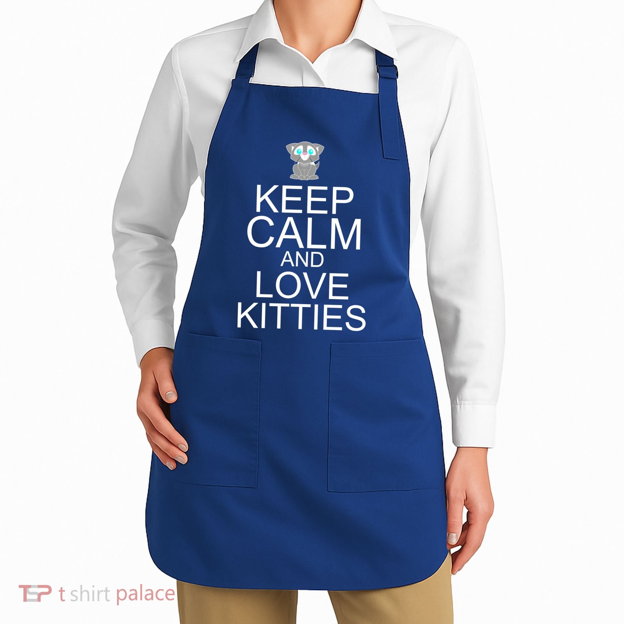Keep Calm And Love Kitties Apron