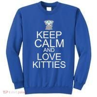 Keep Calm And Love Kitties Sweatshirt thumb 0