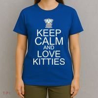 Keep Calm And Love Kitties T-Shirt thumb 4