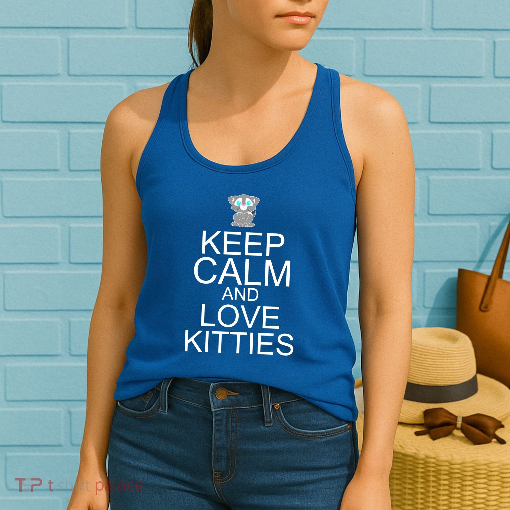 Keep Calm And Love Kitties Women's Tank Top