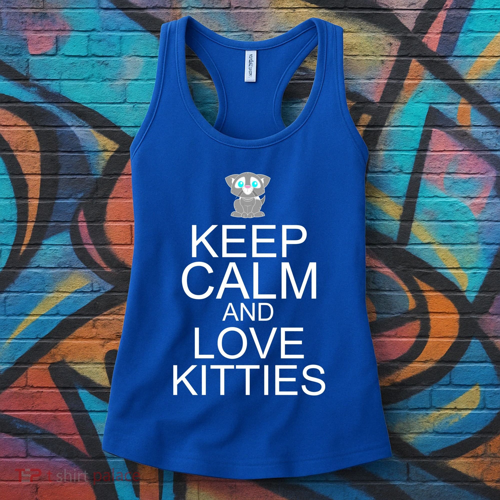 Keep Calm And Love Kitties Women's Tank Top